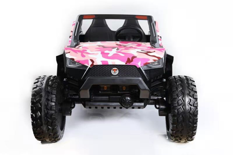 24 volt children’s jeep with 4 engines camouflage pink