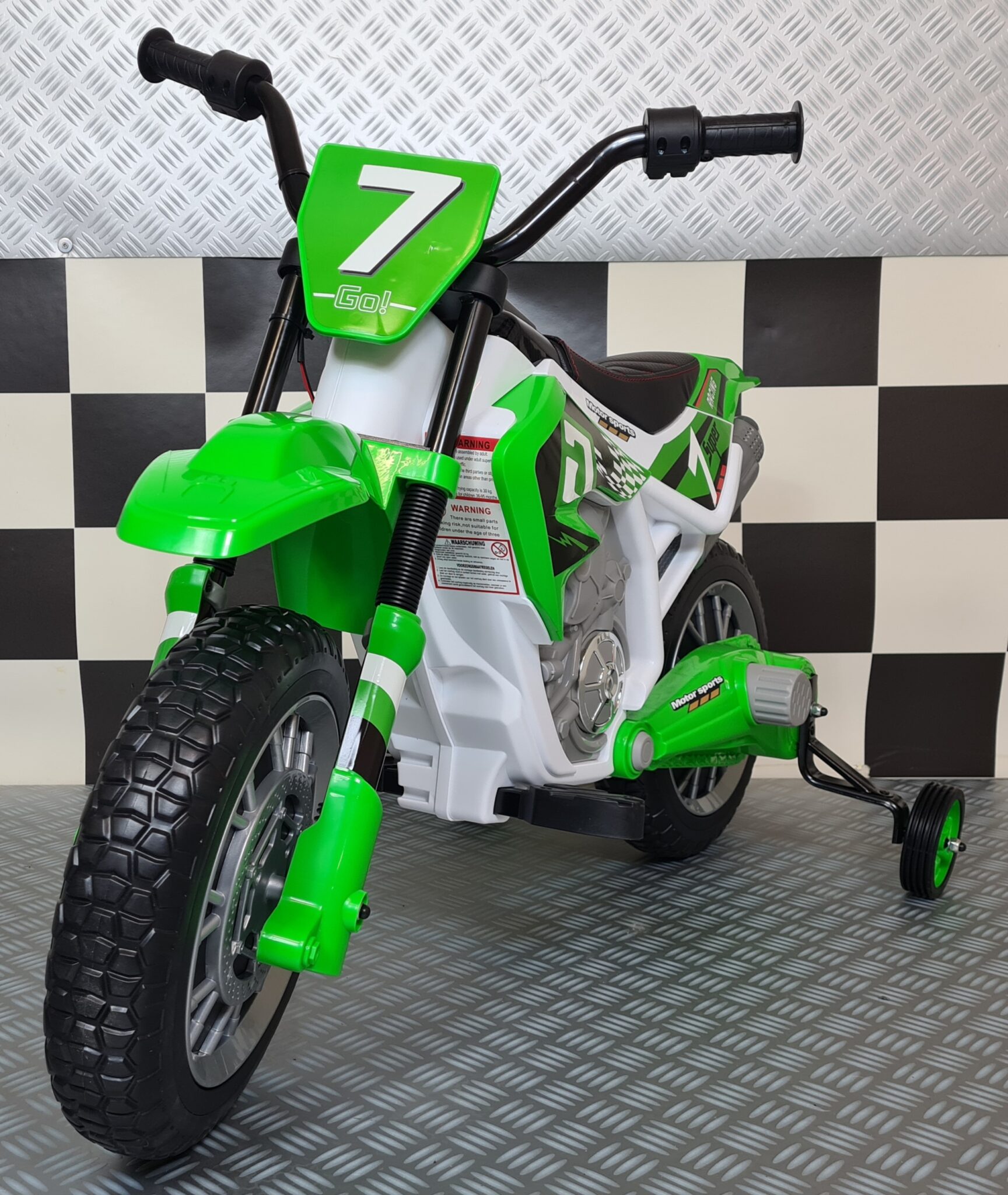 Children’s dirt bike 12 volt green