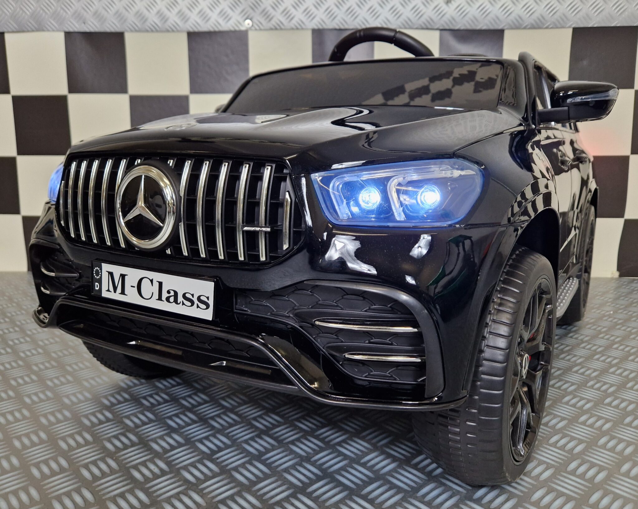 Electric children’s car Mercedes GLE 53 metallic black