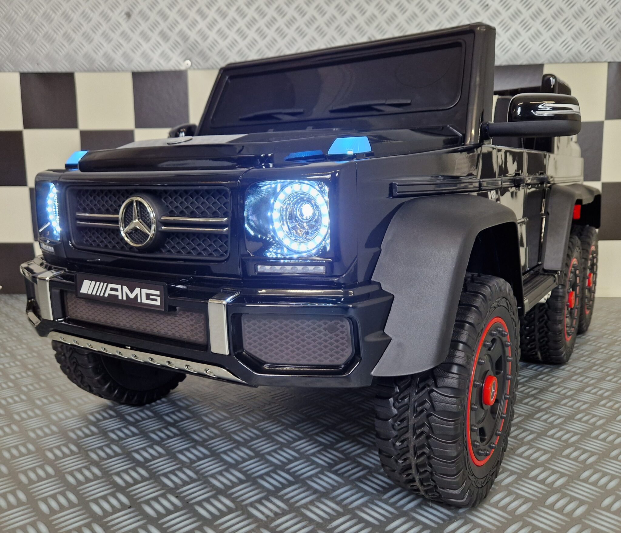 Electric children’s car Mercedes G63 6×6 AMG 1 person metallic black