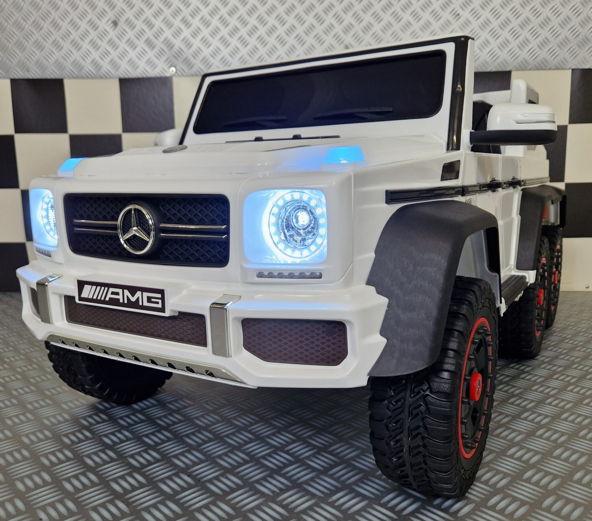 Children’s car Mercedes G63 6×6 AMG 1 person white