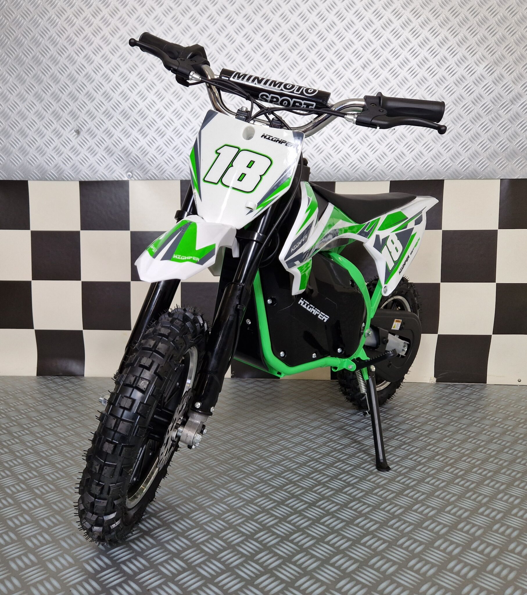 36 volt electric dirt bike green