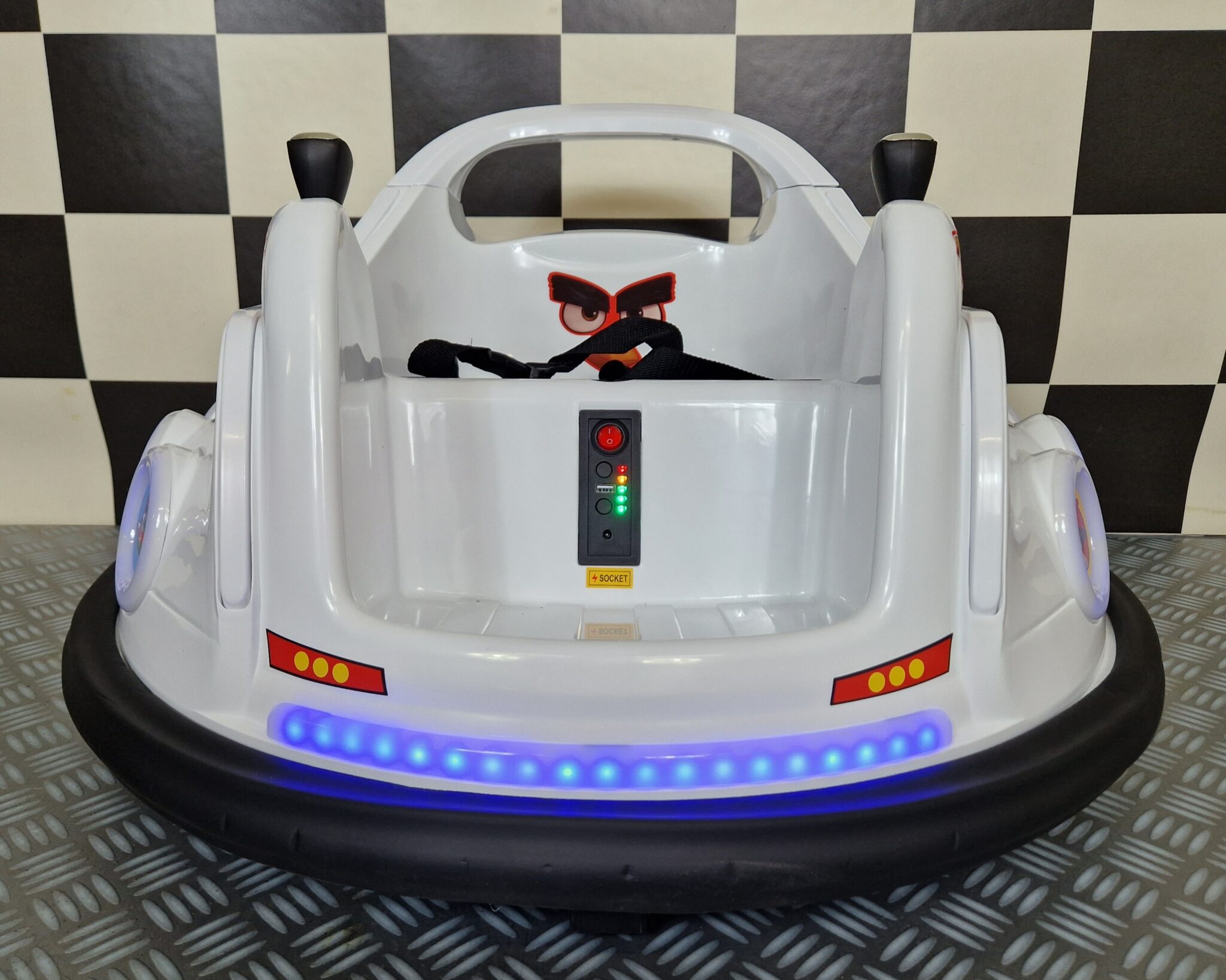 Bumper Car Angry Birds 6 volt white