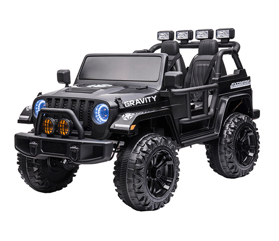 Electric children’s jeep Gravity metallic black 12 volts