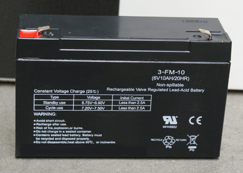 Battery 6 volts, 10Ah