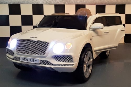 Bentley Bentayga elektrische kinderauto wit 12V 2.4G RC